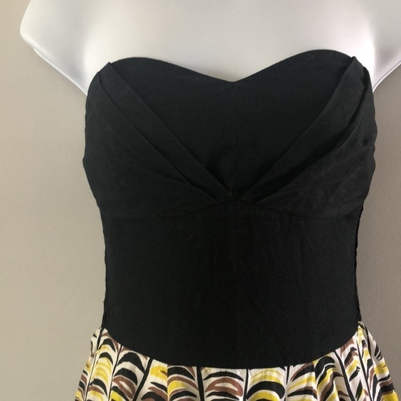 Anthropologie Girls From Savoy Strapless Midi Dress Cotton Sz 2 Special Occasion - Picture 3 of 16